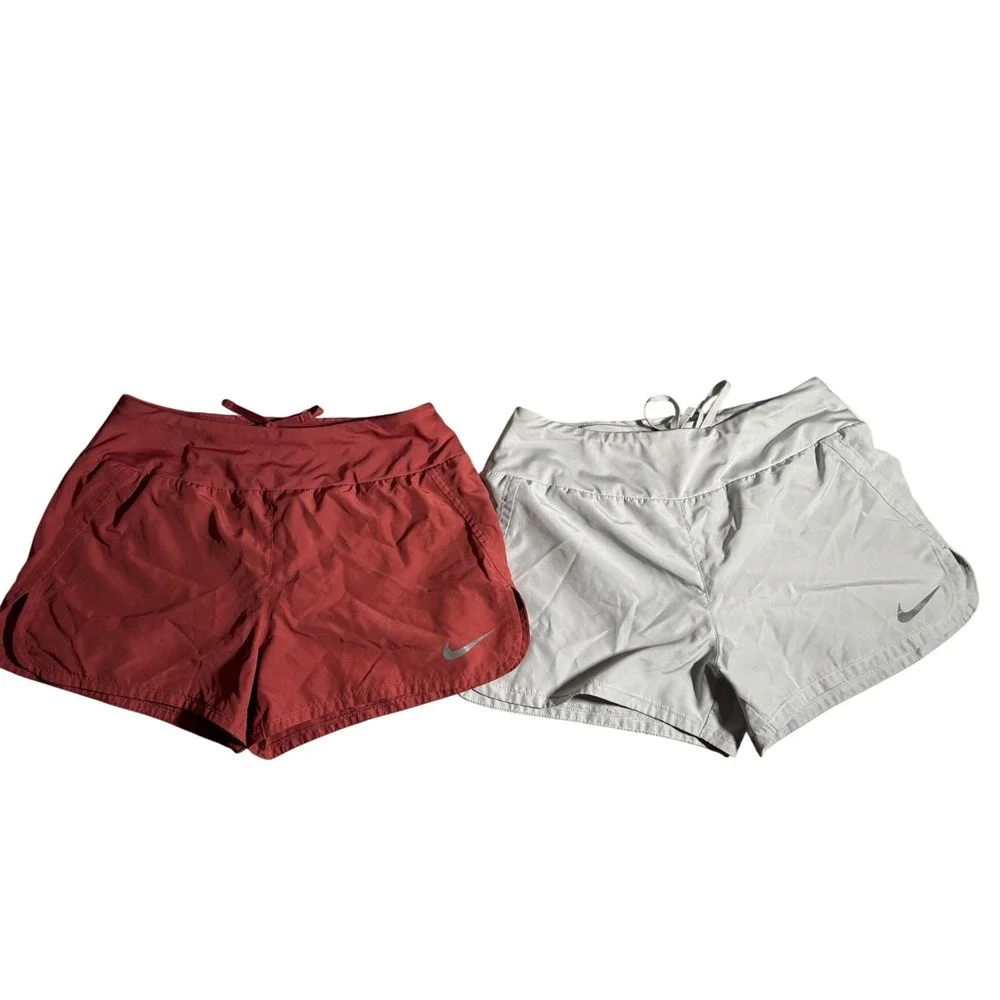 Nike Dri-FIT Running Shorts Lot of 2 Womens Small 3 Inch Inseam Liner